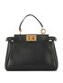 Fendi Micro Peekaboo Bag, &pound;620, Handbags, Black, Leather, Front view
